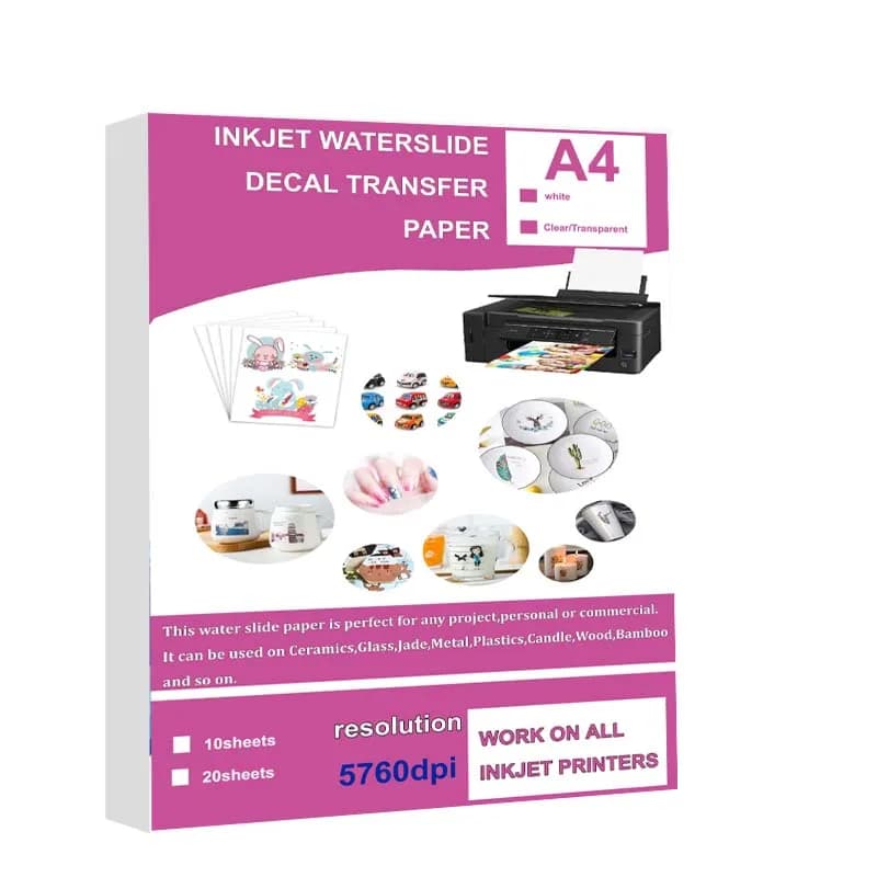 Waterslide Decal Transfer Paper A4