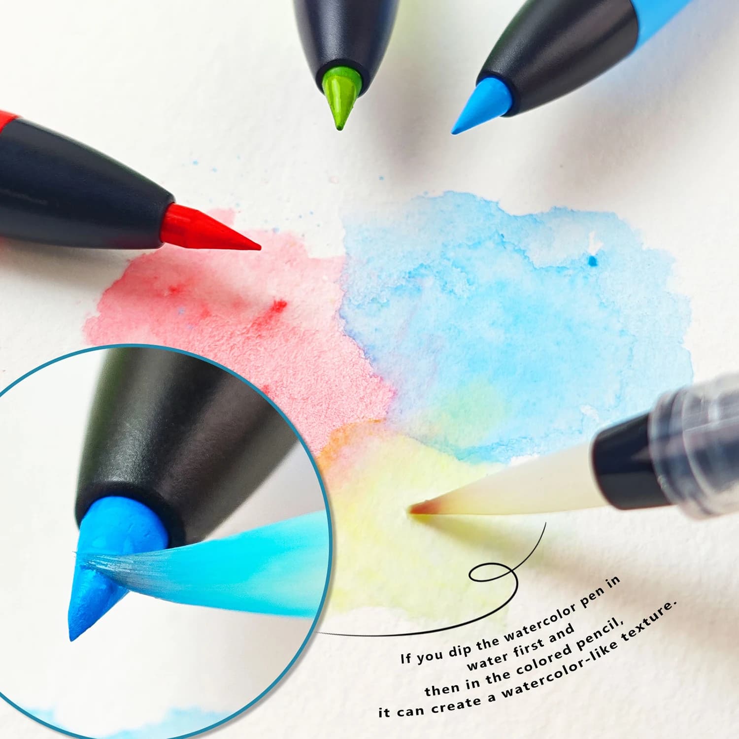 Push-to-Erase Colored Pencil Set