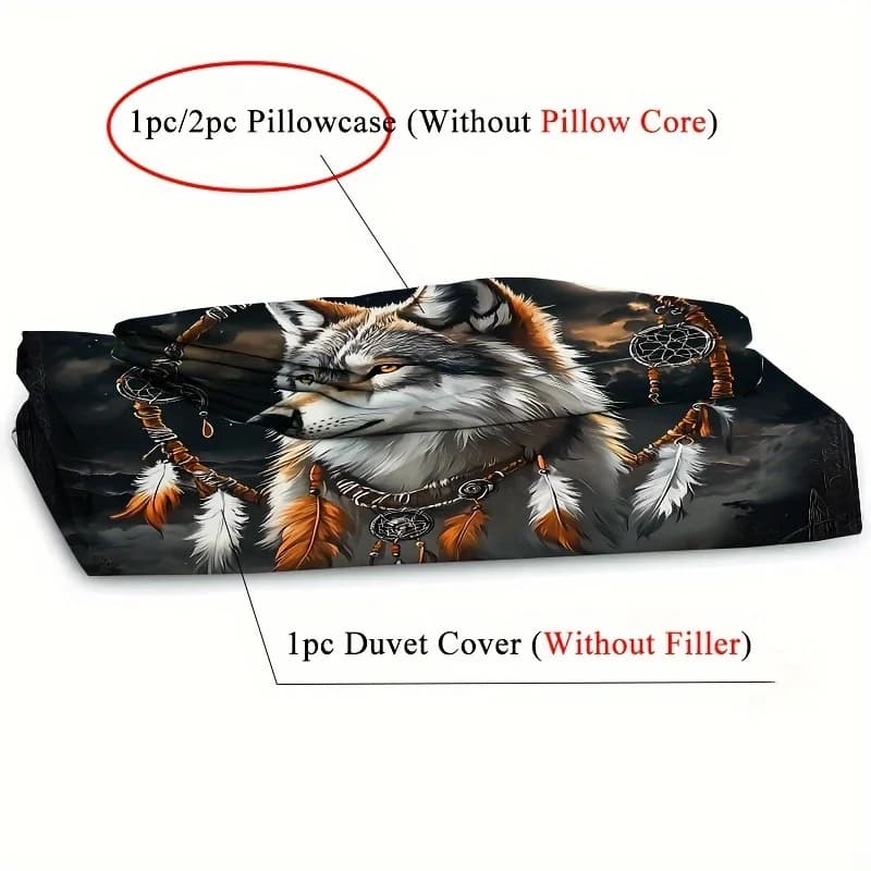 [Elegant Bedding Set] 3D Handsome and Elegant 2pcs/3pcs Duvet Cover Set, 1 Duvet Cover + 1pc/2pcs Pillowcase