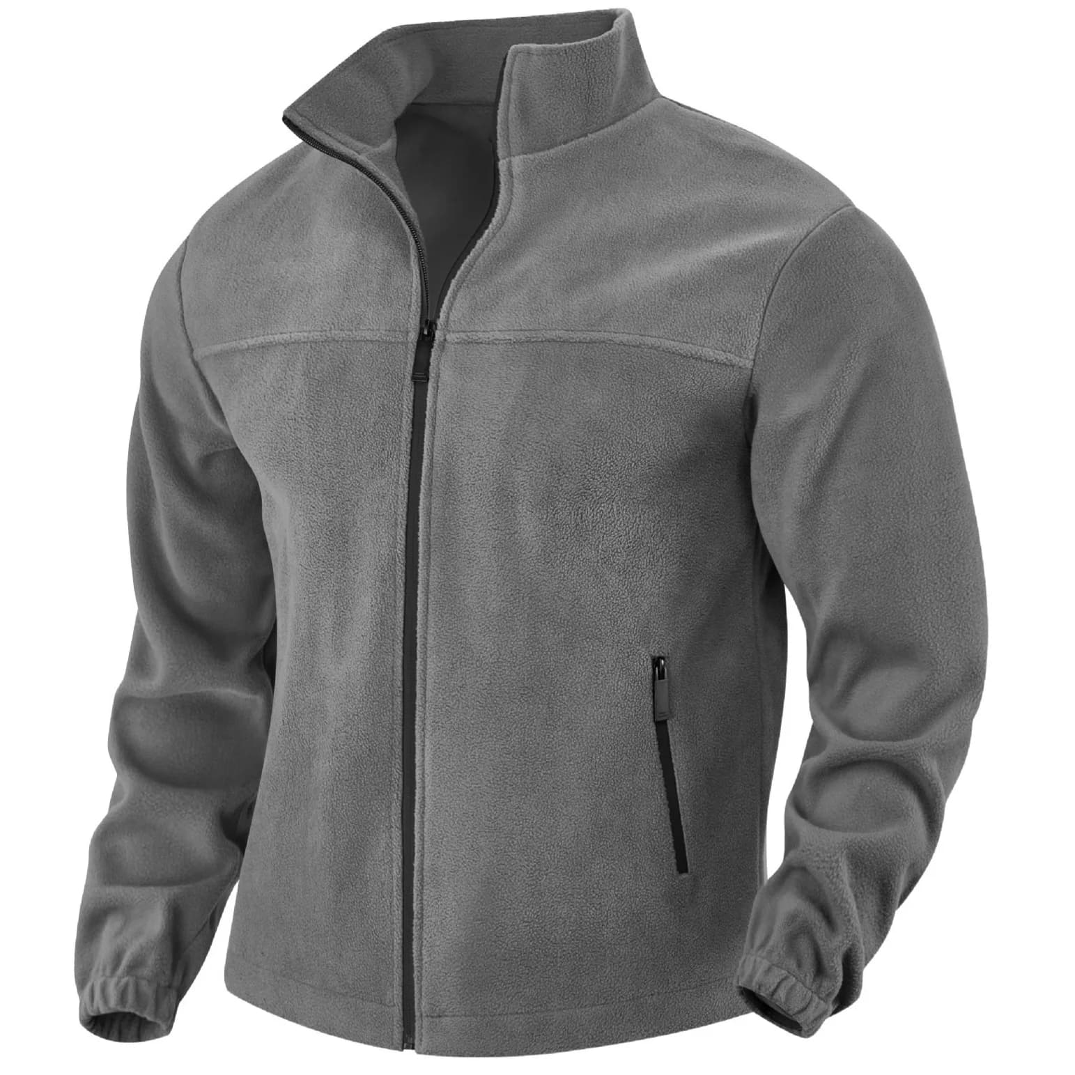 Stand Collar Zip Jacket