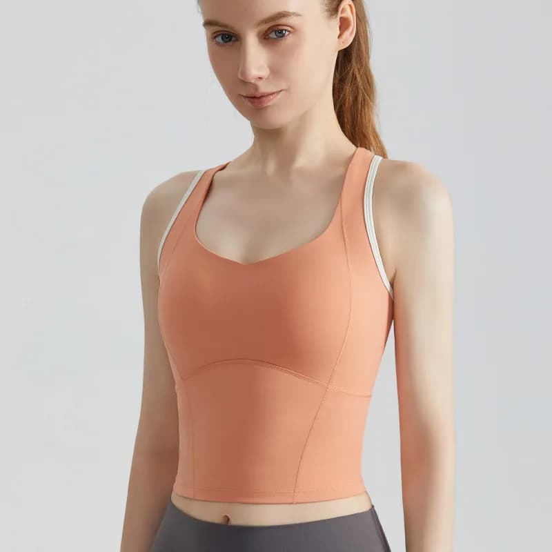 High-Impact Sports Bra with Shock-Absorbing Pads