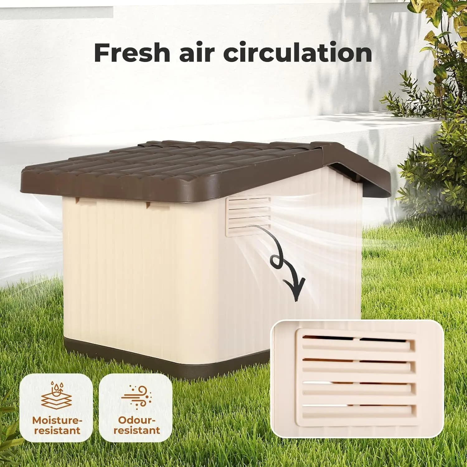 Weather-Resistant Outdoor Pet Shelter Kennel