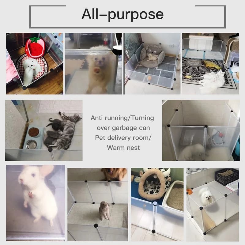 Foldable Pet Playpen Fence Freely Combinable