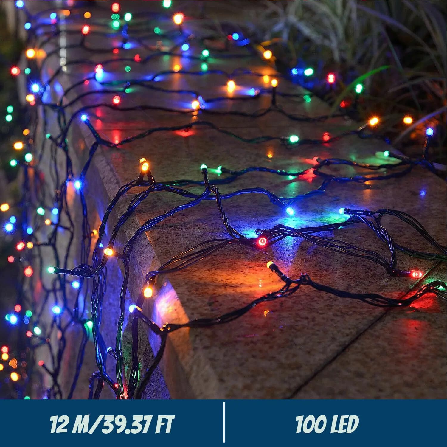 Solar LED String Lights 300 Count 8 Mode