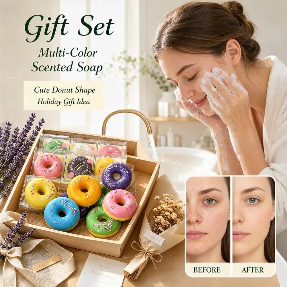 Donut Bath Bomb with Lemon Scent