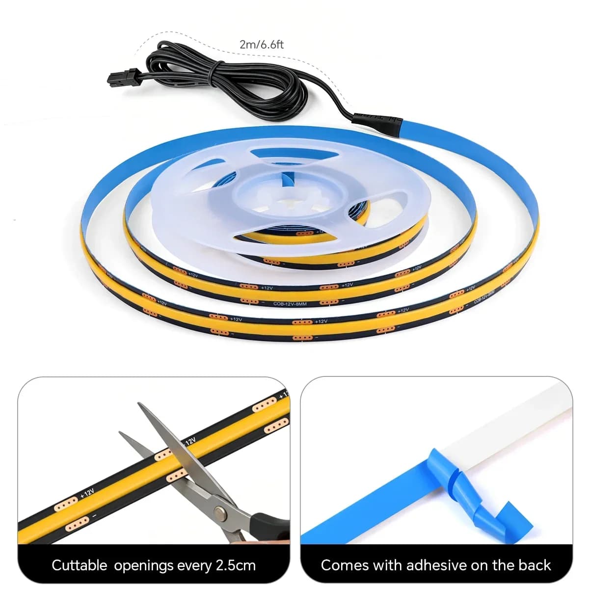 LED Strip Light Kit 2-10 PCS Linkage Lighting EU US UK Black PCB Board With Embedded Touch Switch & Touch/Hand Scan Panel Switch