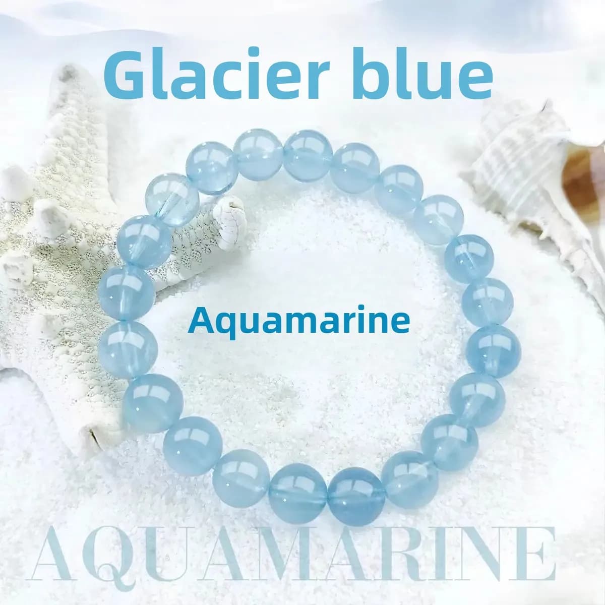 Valentine's Day Gifts Natural Aquamarine Bracelet Explosions Five Elements Hymenating Milk Salt Gift Girlfriend INS Hand String