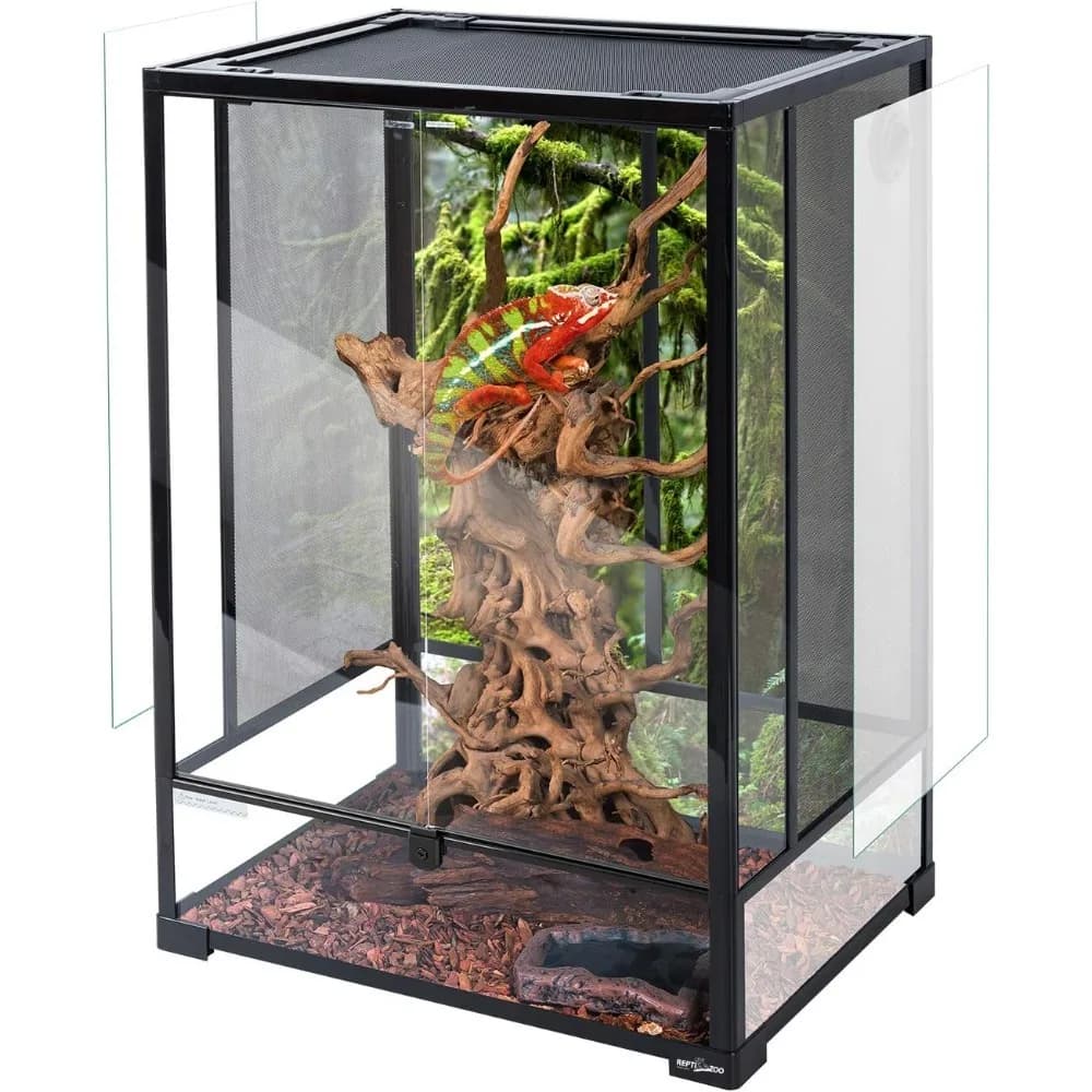 Glass Reptile Terrarium with Double Hinge Door