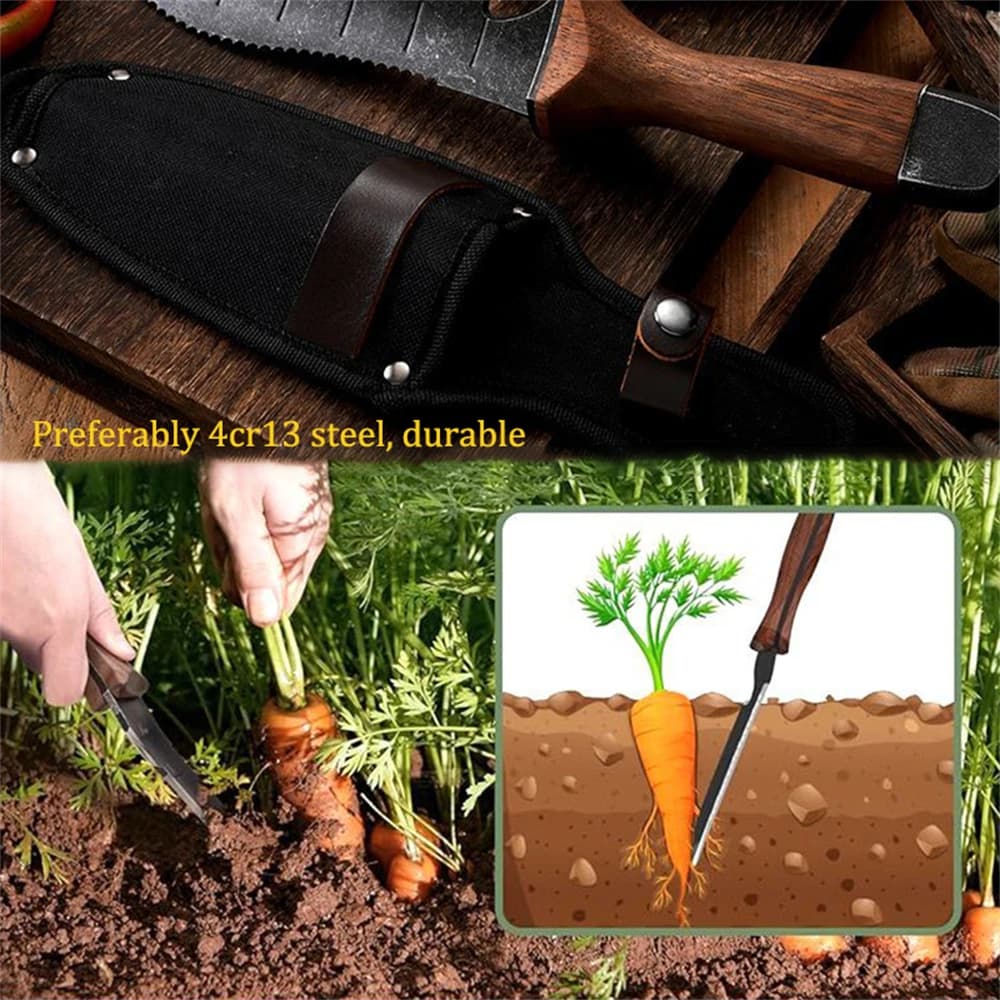 Garden Hand Tool Set with Trowel and Cultivator