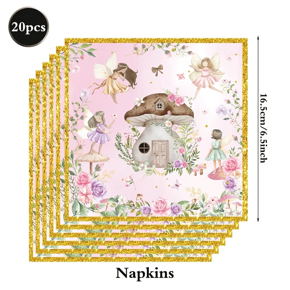 Fairy First Birthday Party Decorations Set