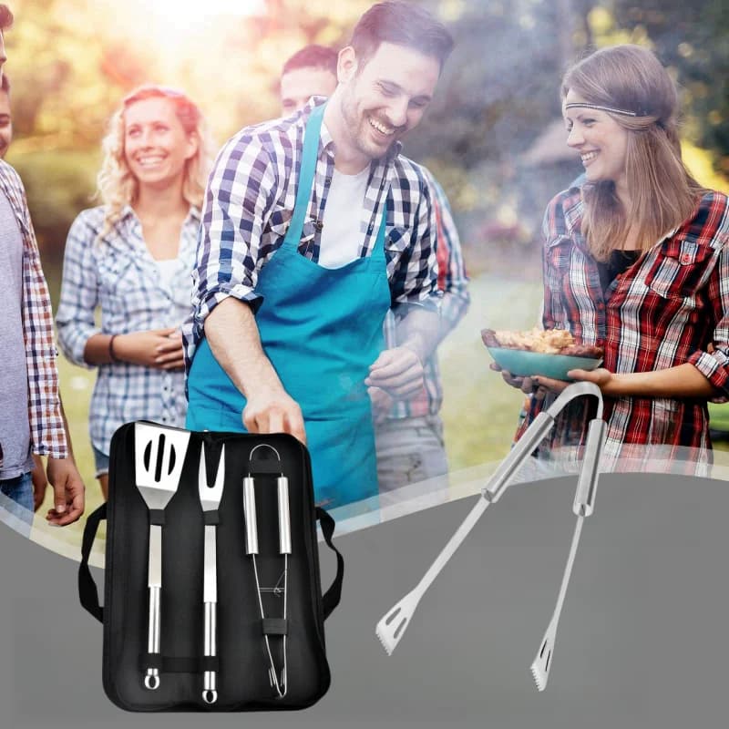 BBQ Grill Tool Set Stainless Steel