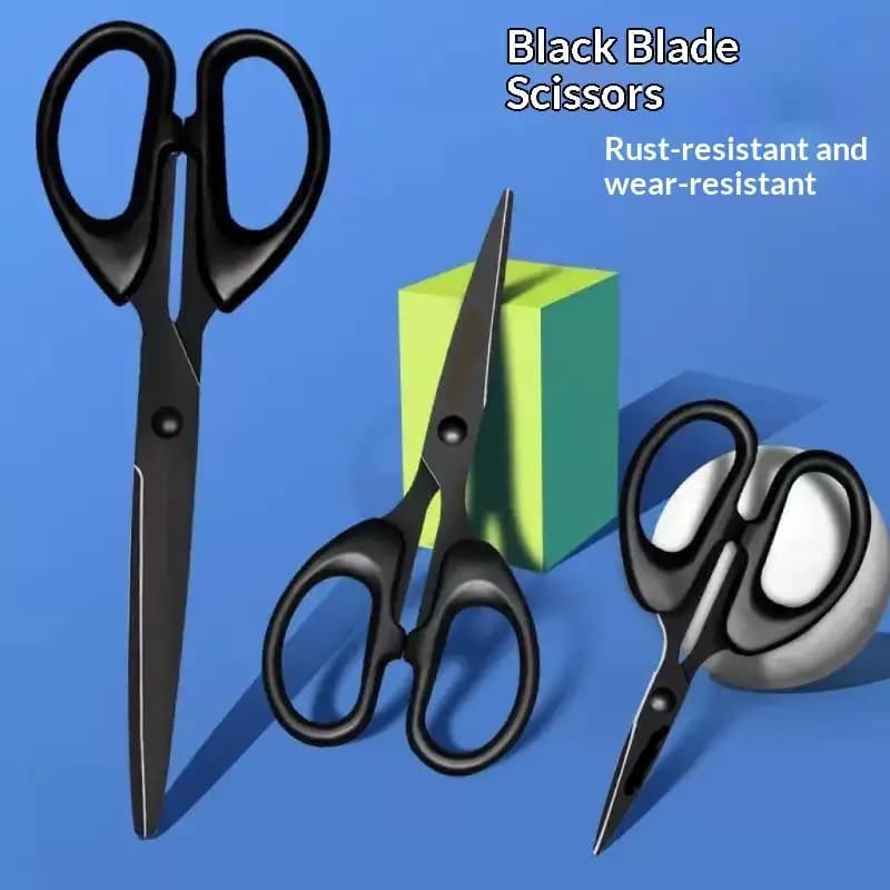 Stainless Steel Black Blade Scissors