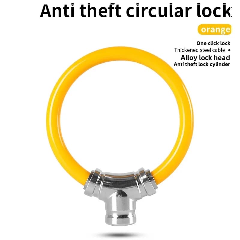 Portable Zinc Alloy Cable Bike Lock