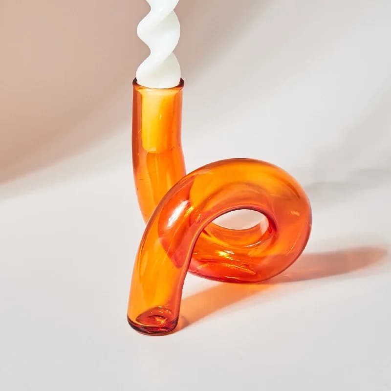 Curved Glass Vase