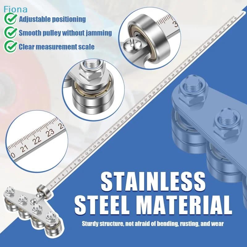Circular Saw Straight Edge Guide with Roller Bearing