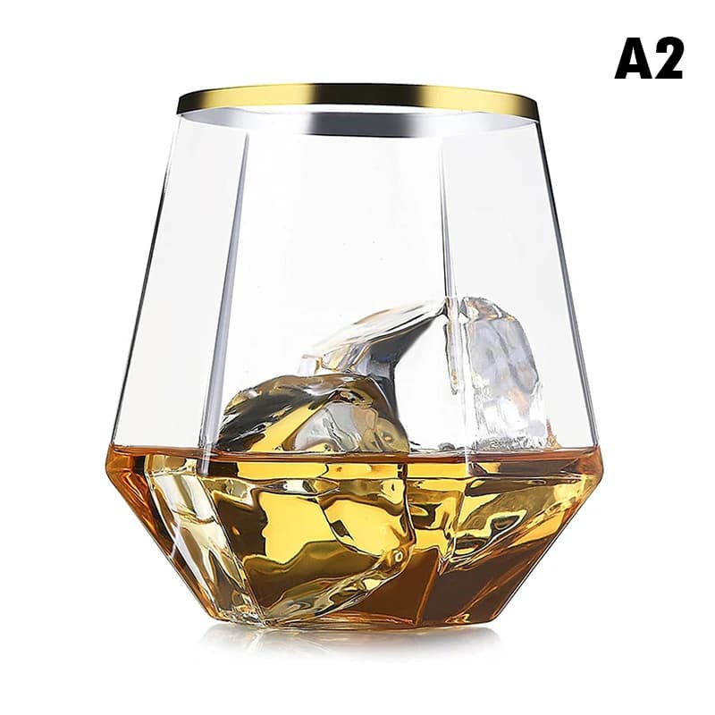 360ml Plastic Stemless Wine Glass