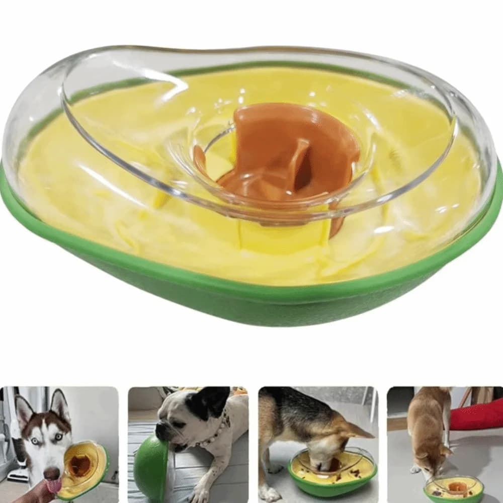 Avocado Wobble Treat Dispenser Toy for Dogs