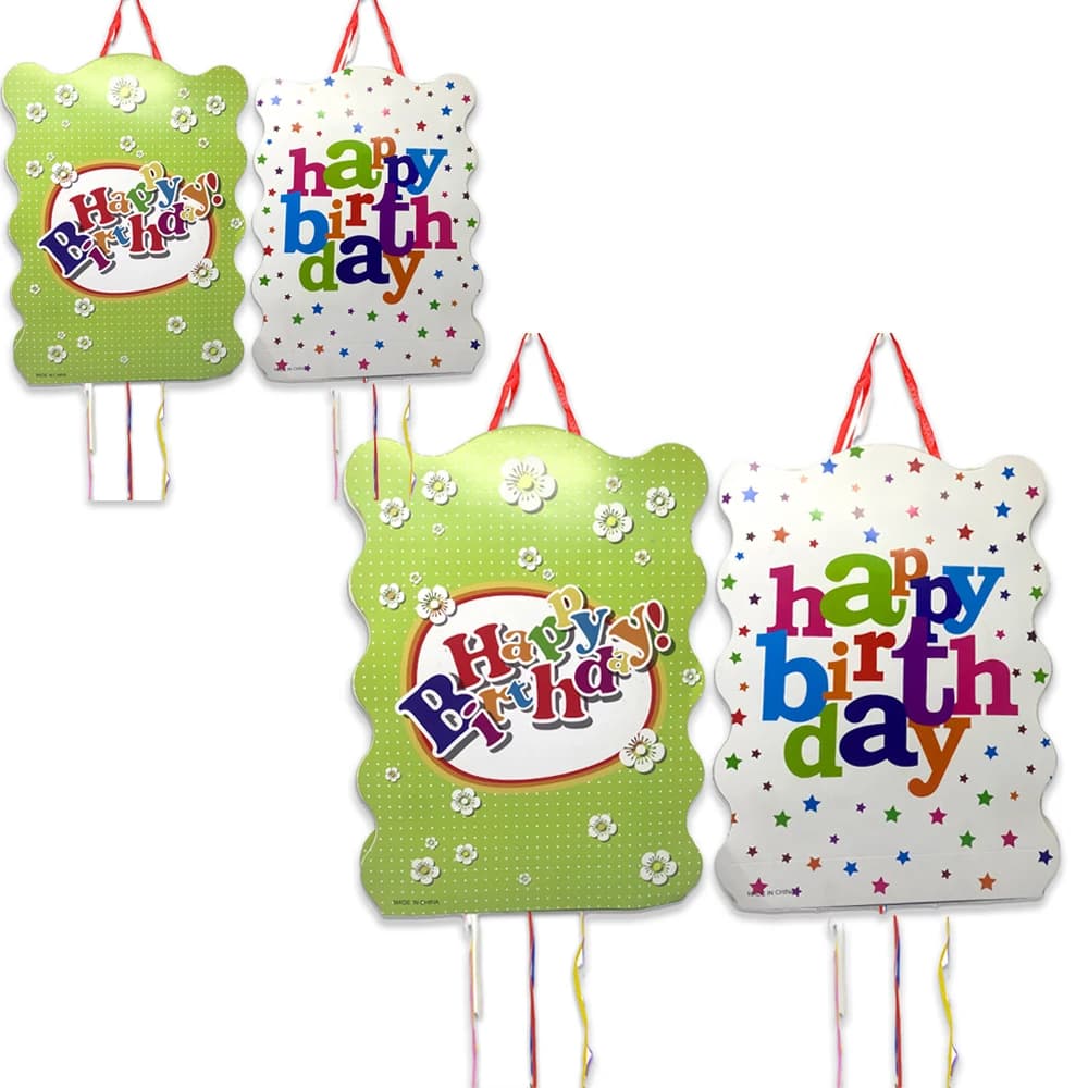 1pcs/lot Happy Birthday  Pinata Birthday Party Deco Piñata Event piñata cumpleaños infantil Girls Boys Kids Favors DIY Pinatas
