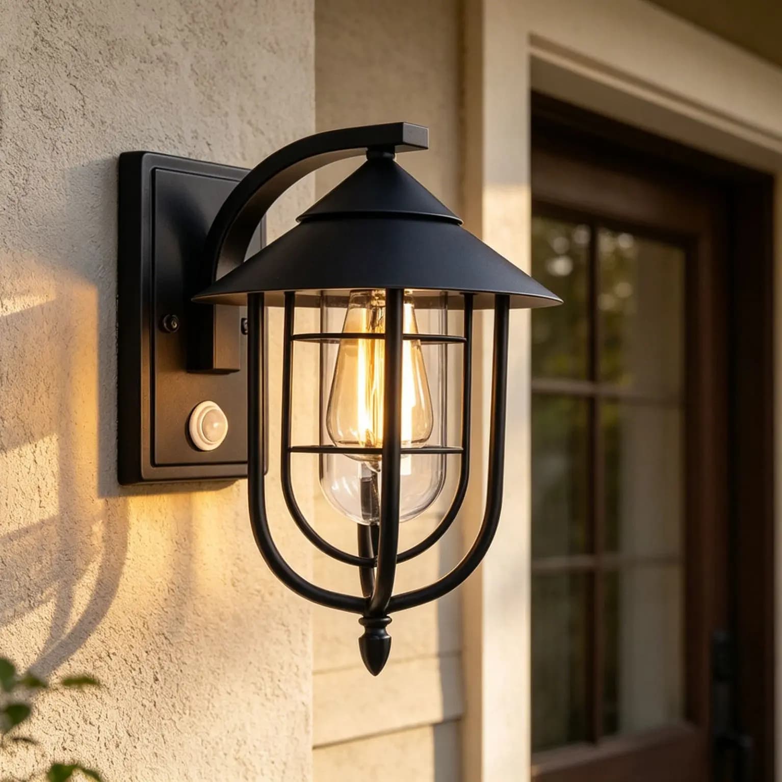 LED Wall Lamp Outdoor Sensor Light Simple New for Garden Balcony Corridor Use Energy Efficient Lighting