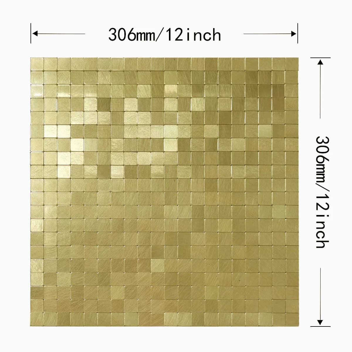 Self-Adhesive Metal Mosaic Wallpaper Tiles