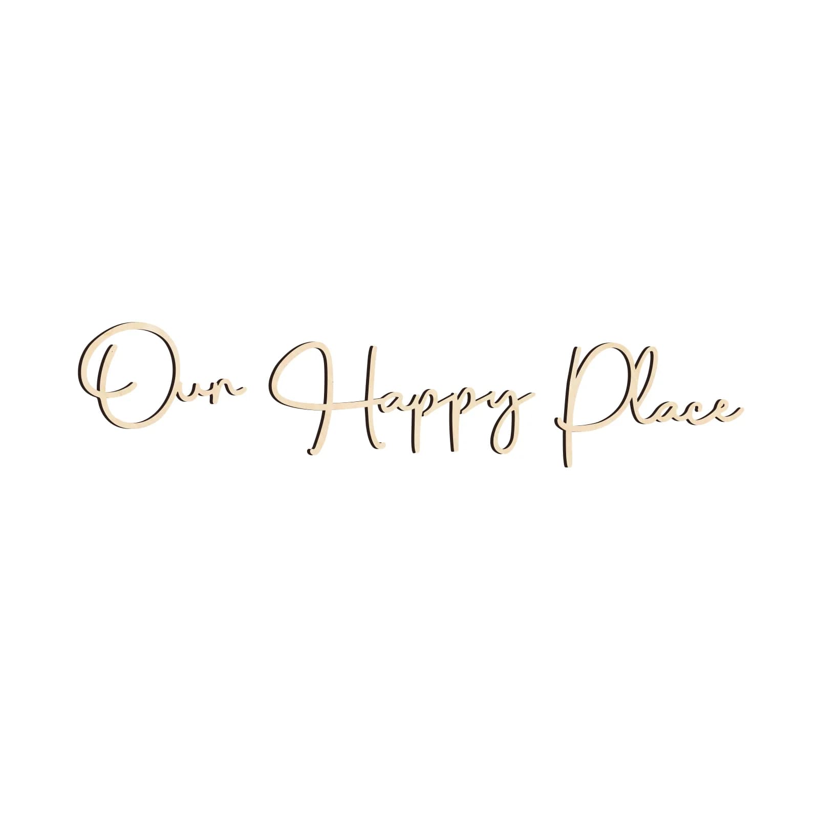 Our Happy Home Wooden Wall Decor Set - 3-Piece Farmhouse Style Decor, Rustic Home Wall Art, Perfect for Living Rooms