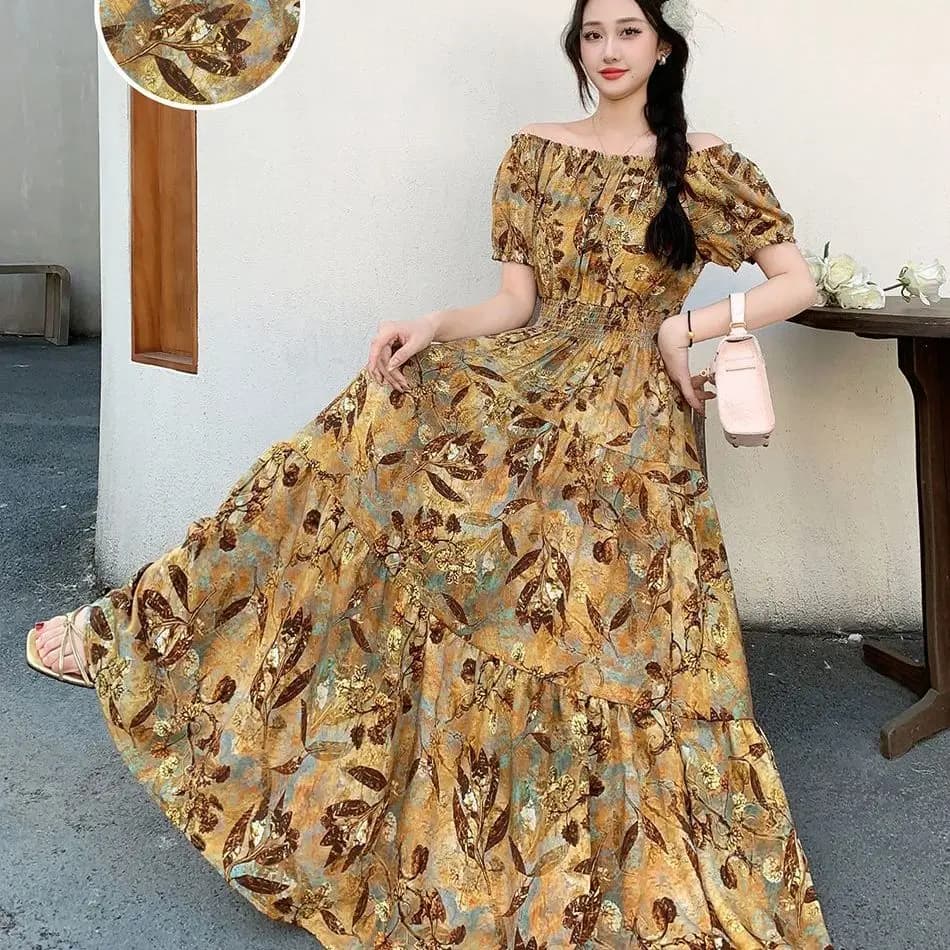 Bohemian Floral Maxi Dress