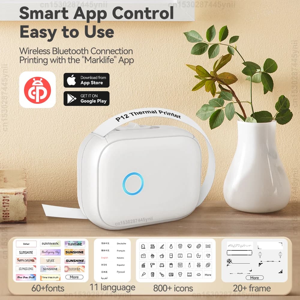 Portable Thermal Label Printer