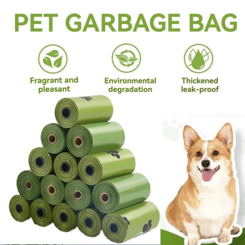 Biodegradable Dog Poop Bags, 15 Bags Per Roll