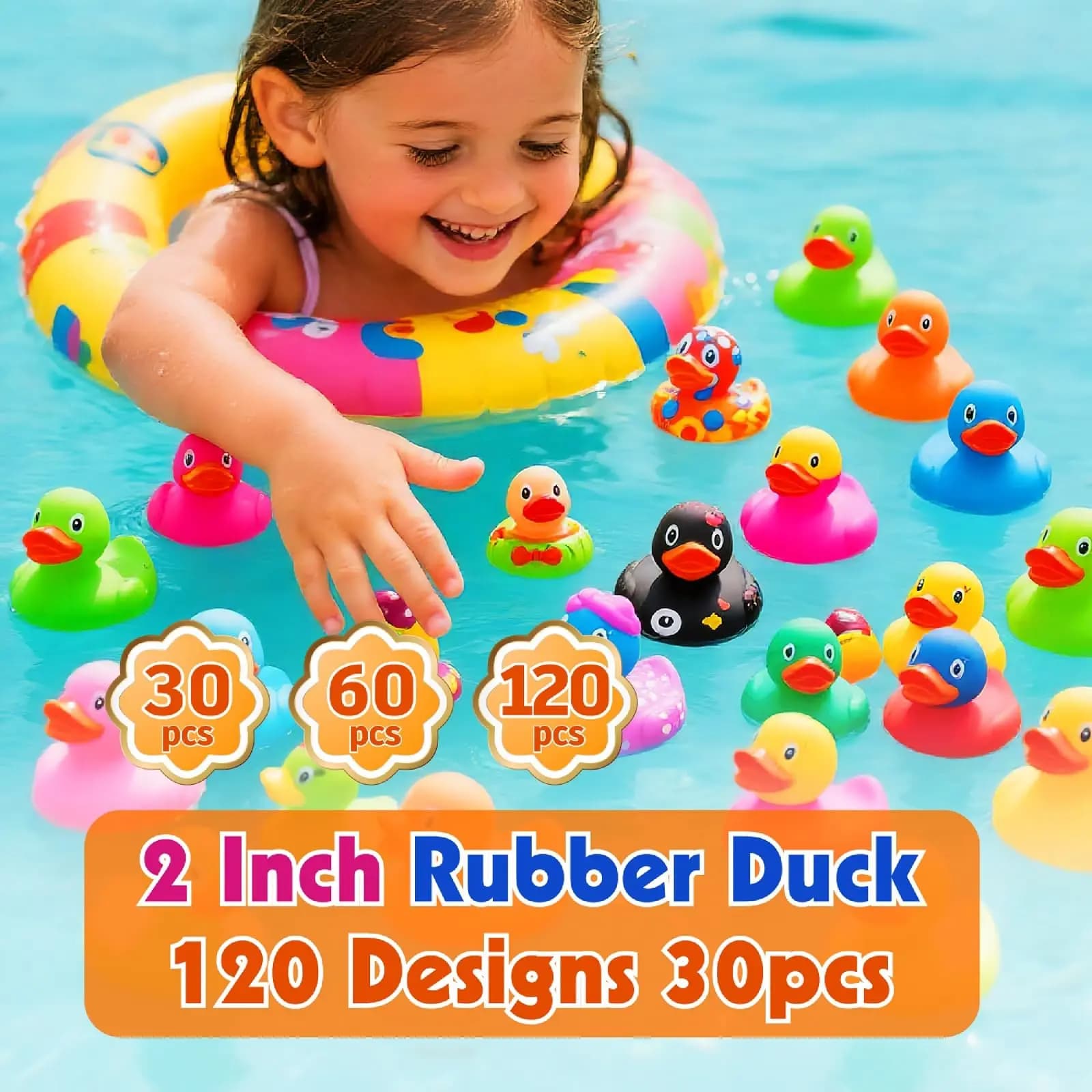 Bulk Assorted Rubber Ducks Party Favors