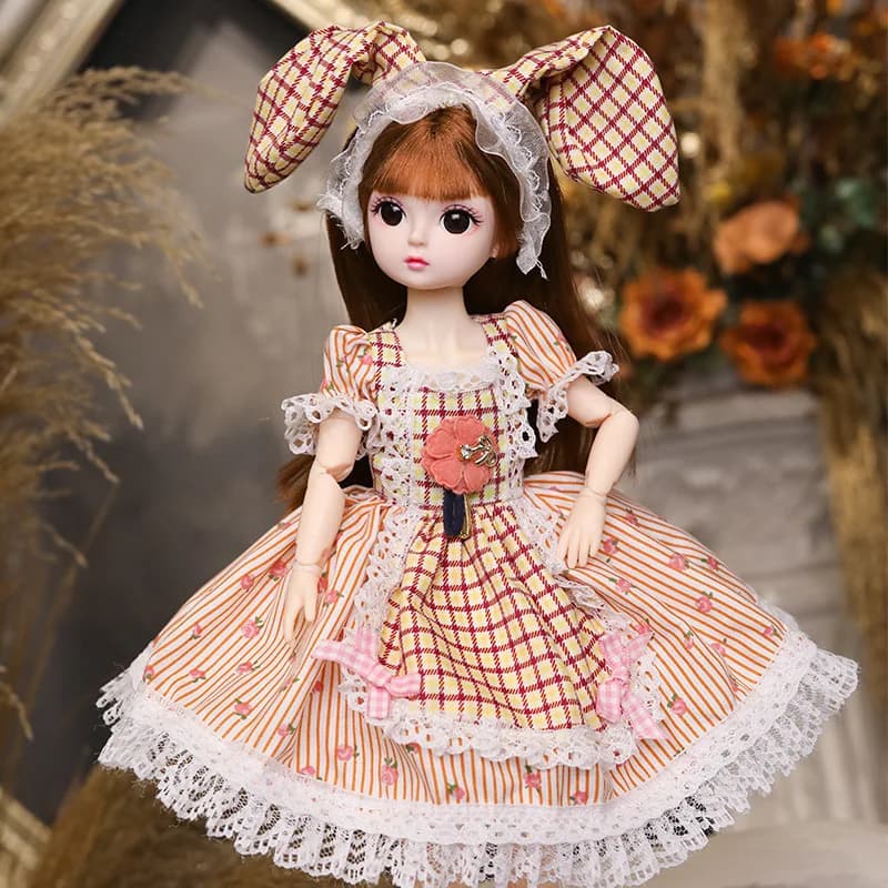 30cm Jointed Doll Playhouse Set