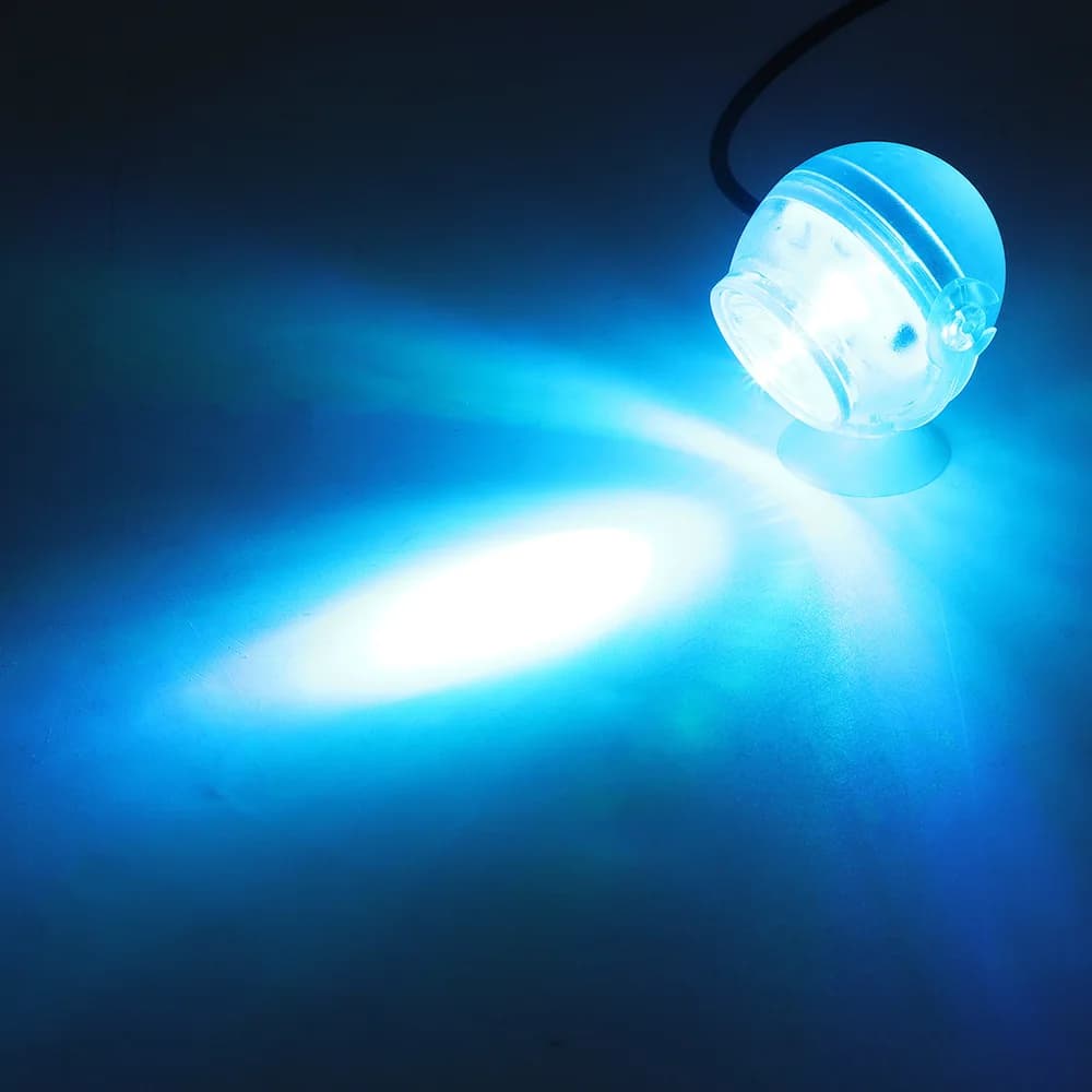 1W LED Color-Changing Aquarium Light - 360° Rotatable, Multi-Color Underwater Light for Fish Tanks & Ponds (USB Powered)