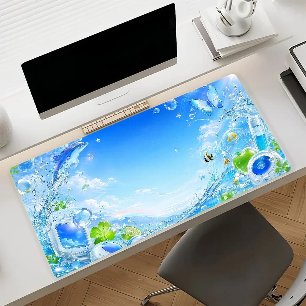 Large Gaming Mouse Pad with Stitched Edges