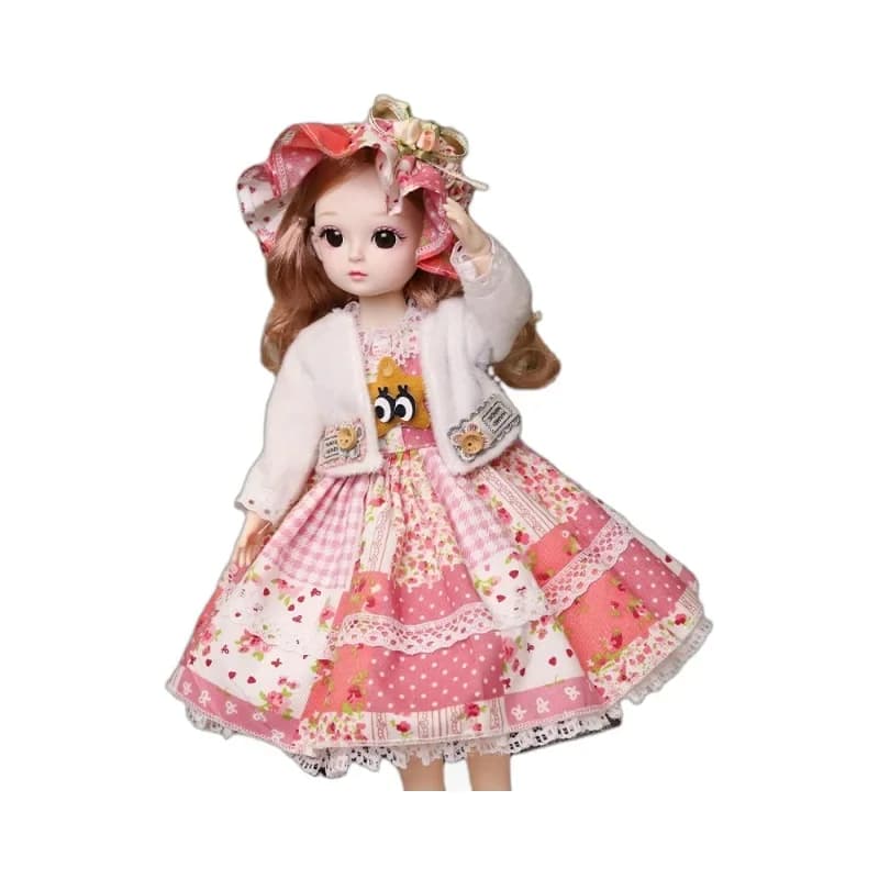 30cm Jointed Doll Playhouse Set