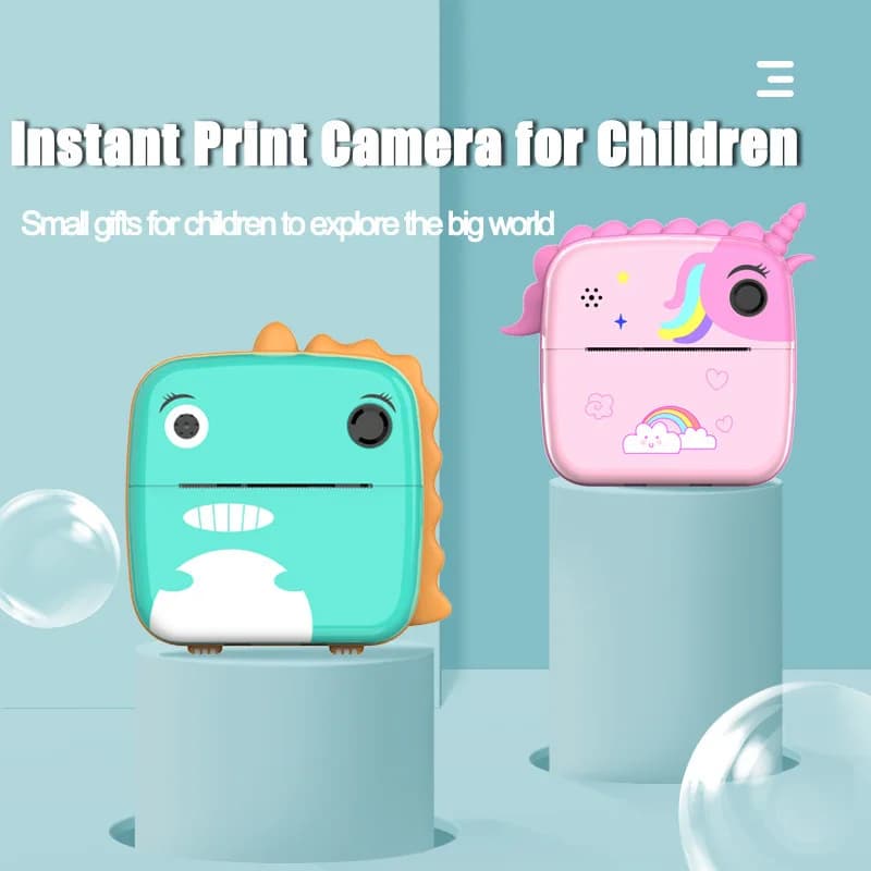 Instant Photo Camera with Printer for Kids
