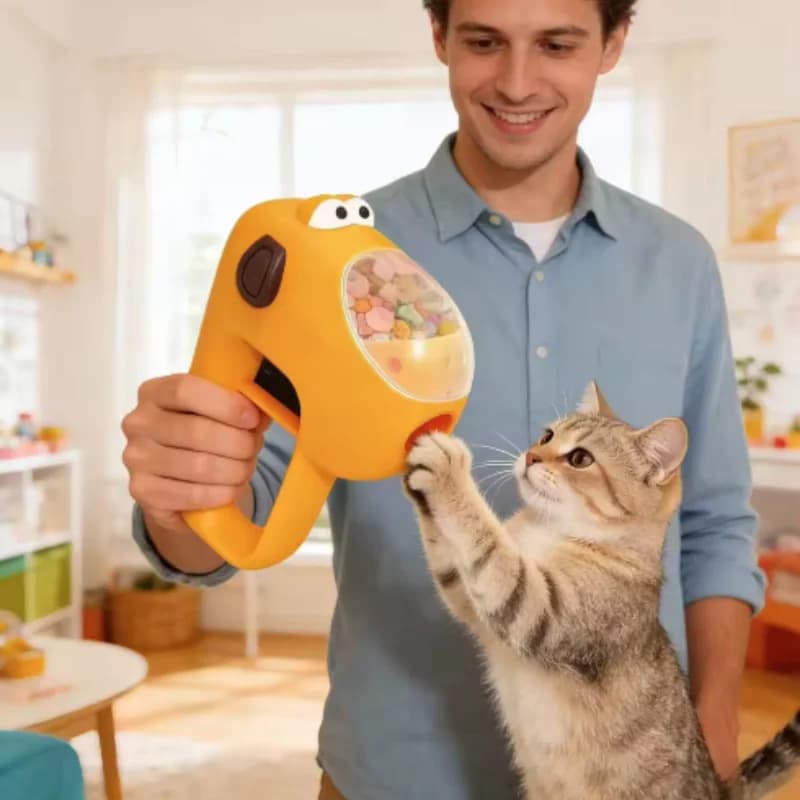 Interactive Pet Treat Launcher Puzzle Toy