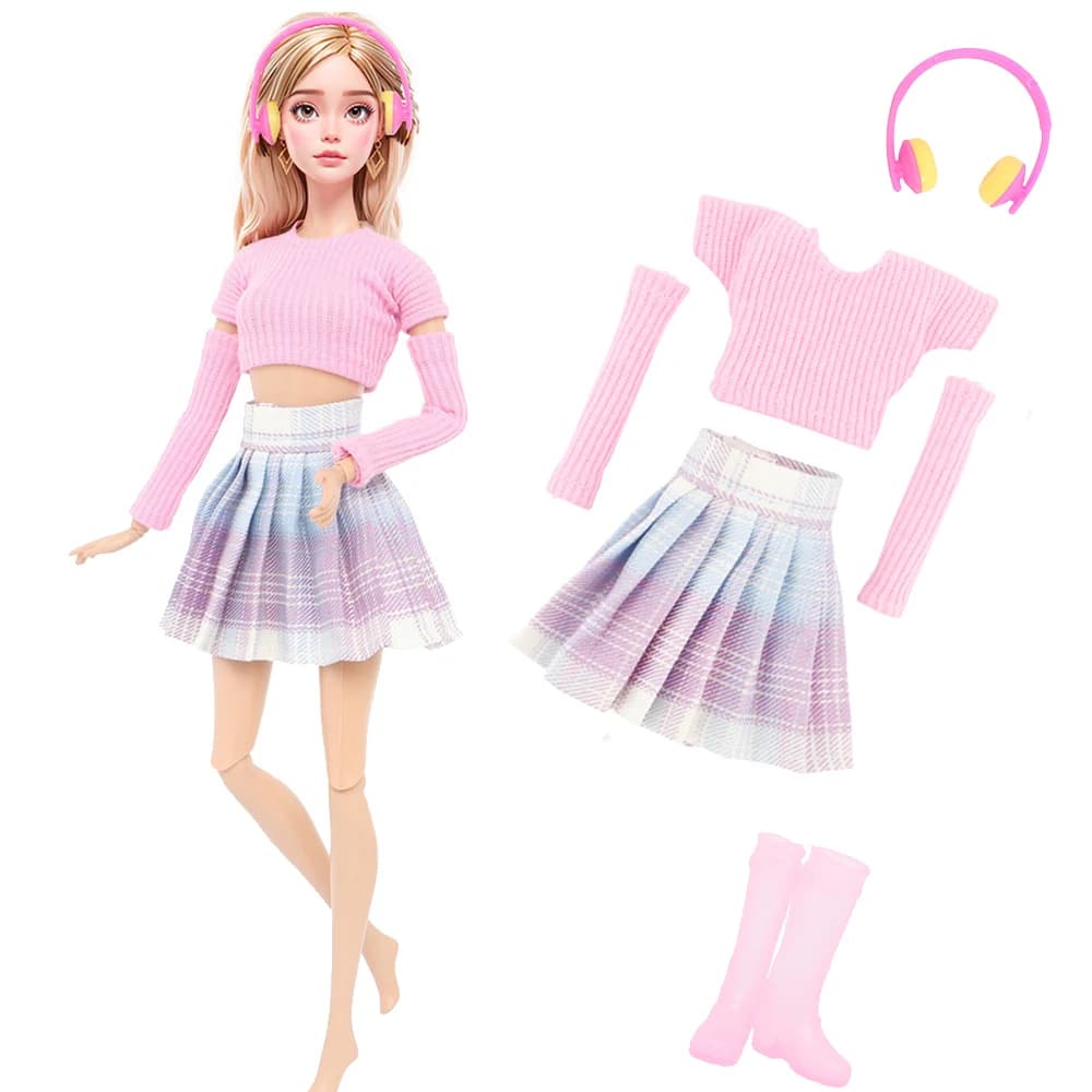 Doll Dress Outfit With Accessories