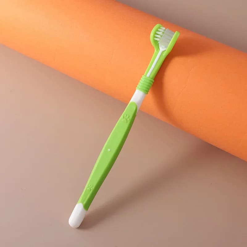 Three-Head Pet Toothbrush for Dogs