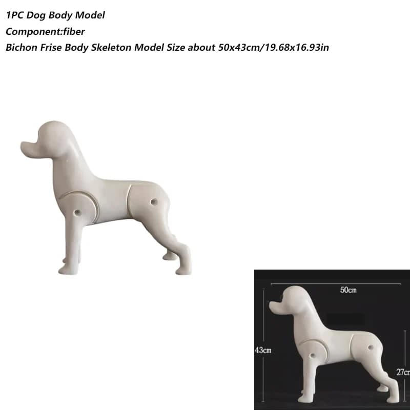 Pet Grooming Training Hair For Dog Model DIY Styling And Scissor Practice Tool B03D