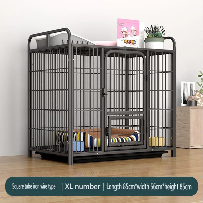 Wooden Dog Crate Furniture with Removable Tray