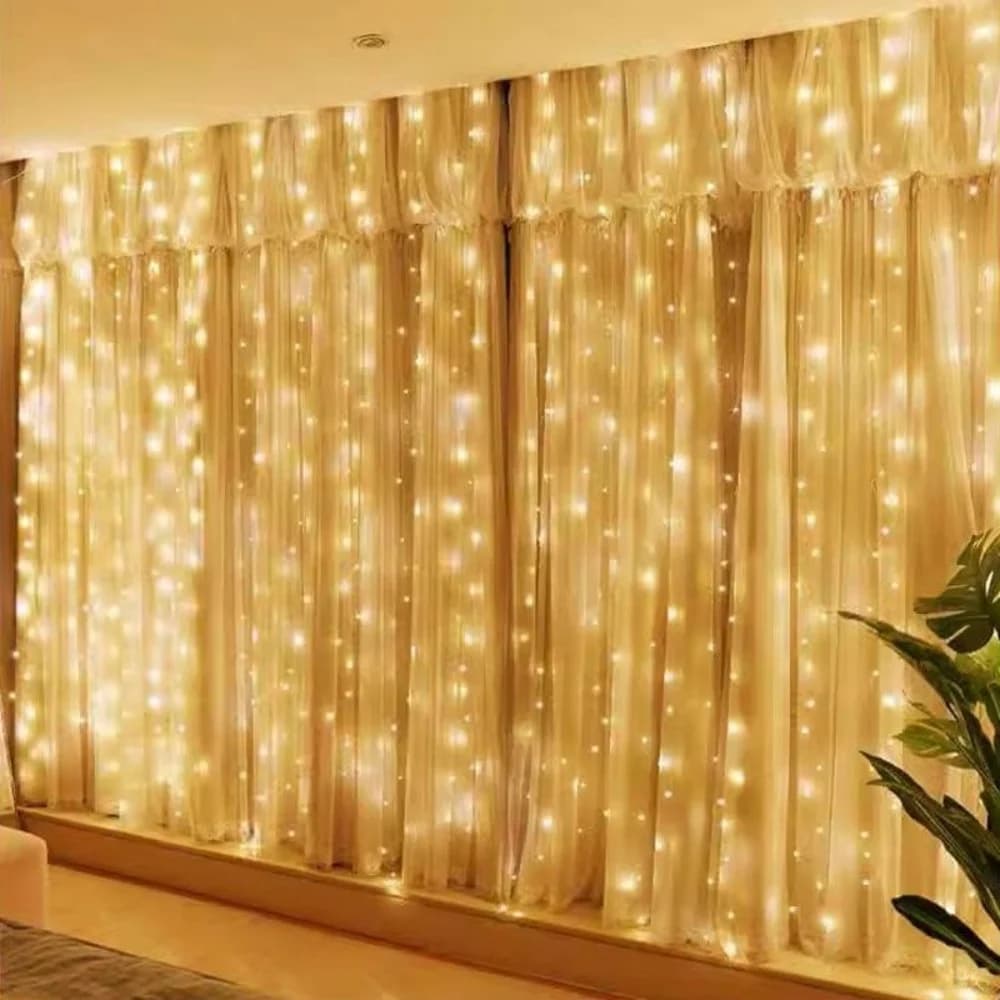 LED Fairy String Curtain Lights 3m/6m