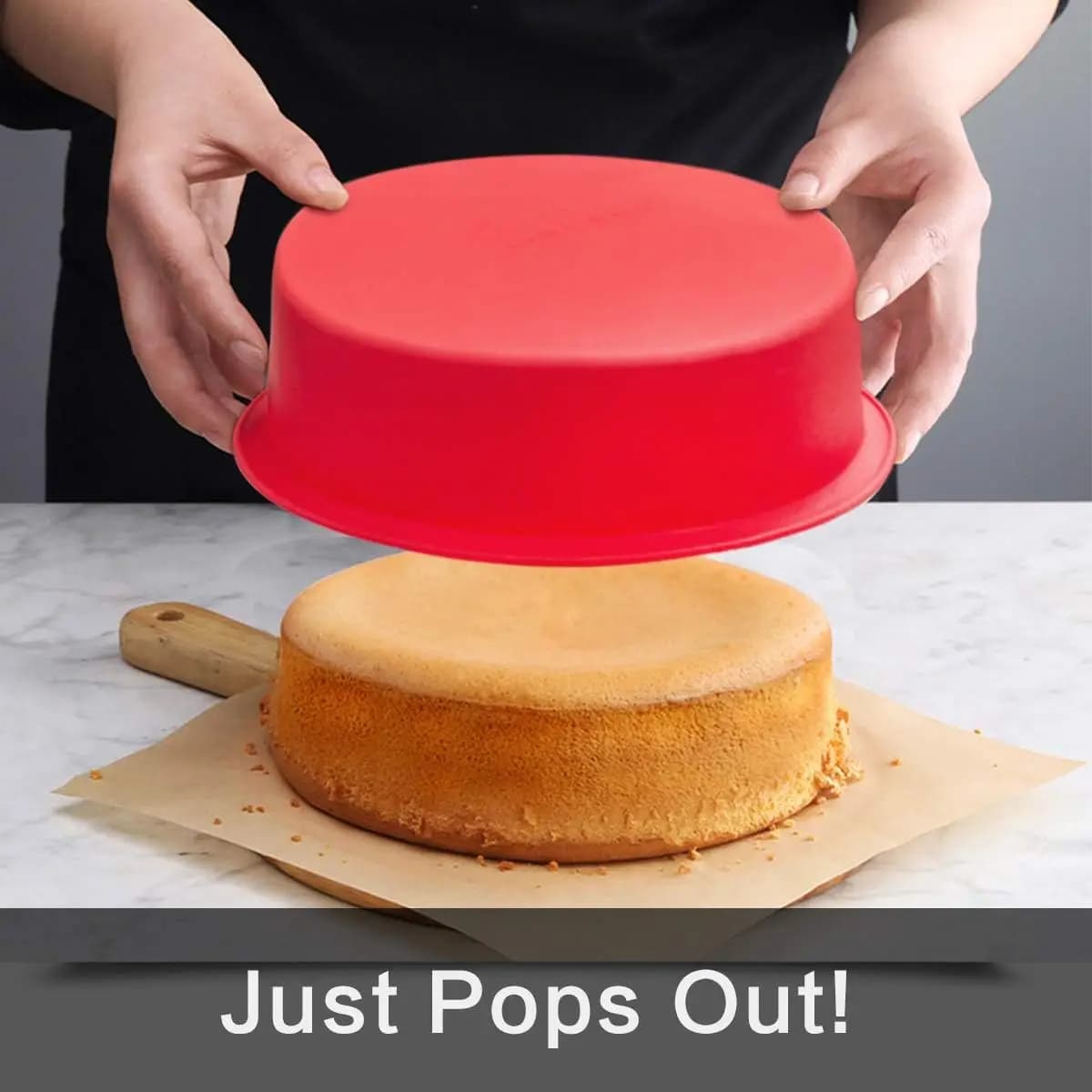 Silicone Round Cake Mold Non-Stick 4" 6