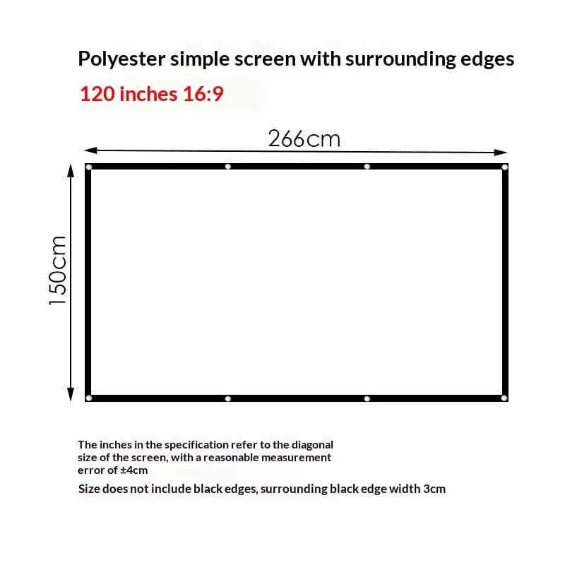 Polyester Projection Screen Fabric