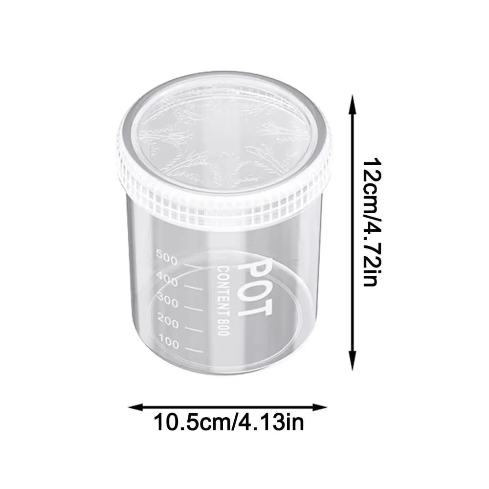 Plastic Food Storage Canisters with Sealed Lids