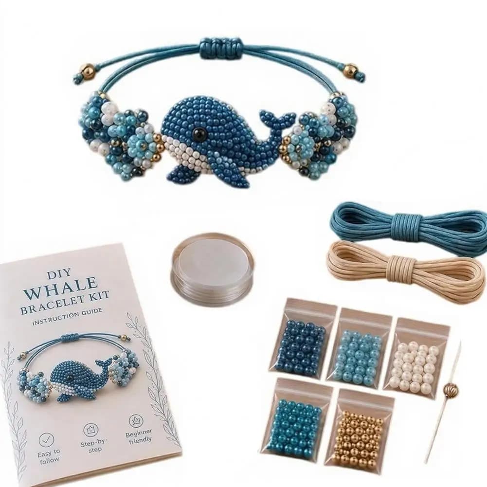 DIY Beaded Bracelet Making Kit With Charms