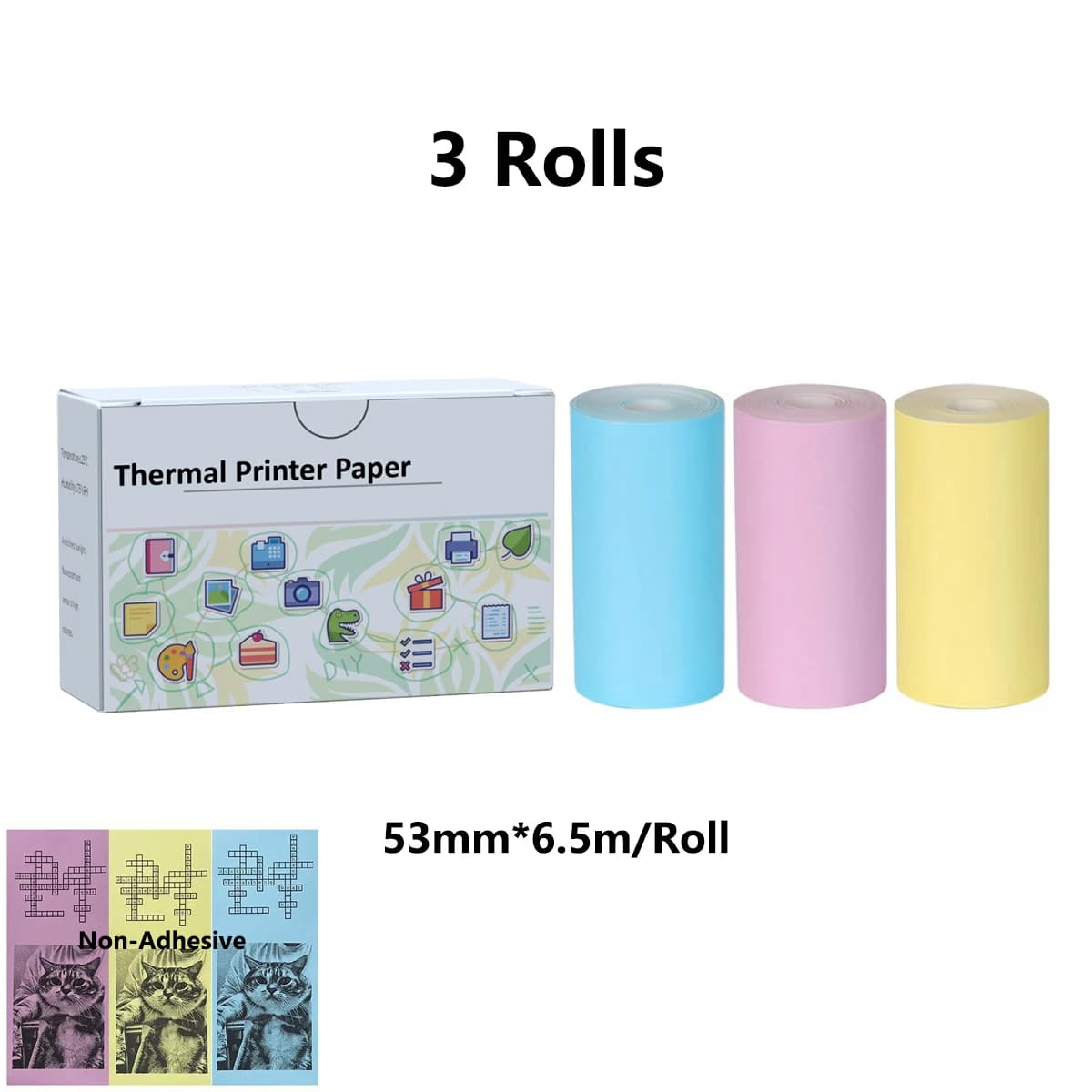 Instant Print Camera with USB Rechargeable Battery