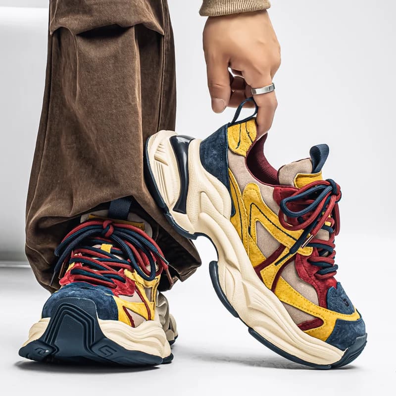 Male Sneakers Casual Sneaker Soft and Comfortable Sports and Leisure Shoes for Men Platform Sports Shoes Wear-resistant Fashion