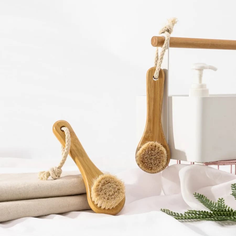 Wooden Facial Exfoliating Brush