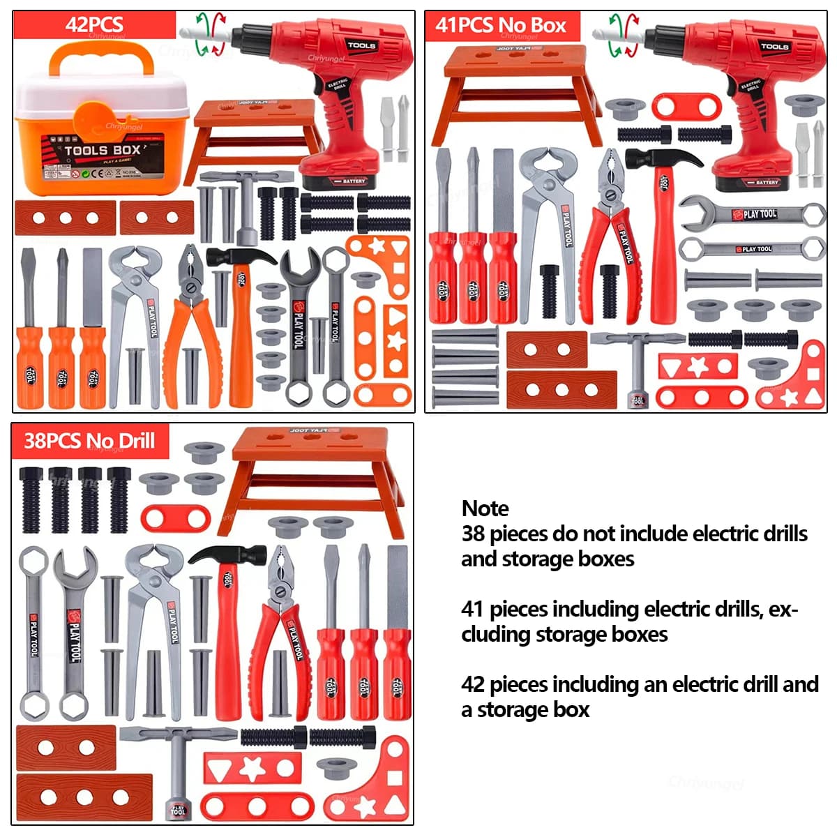 Kids Pretend Play Tool Set