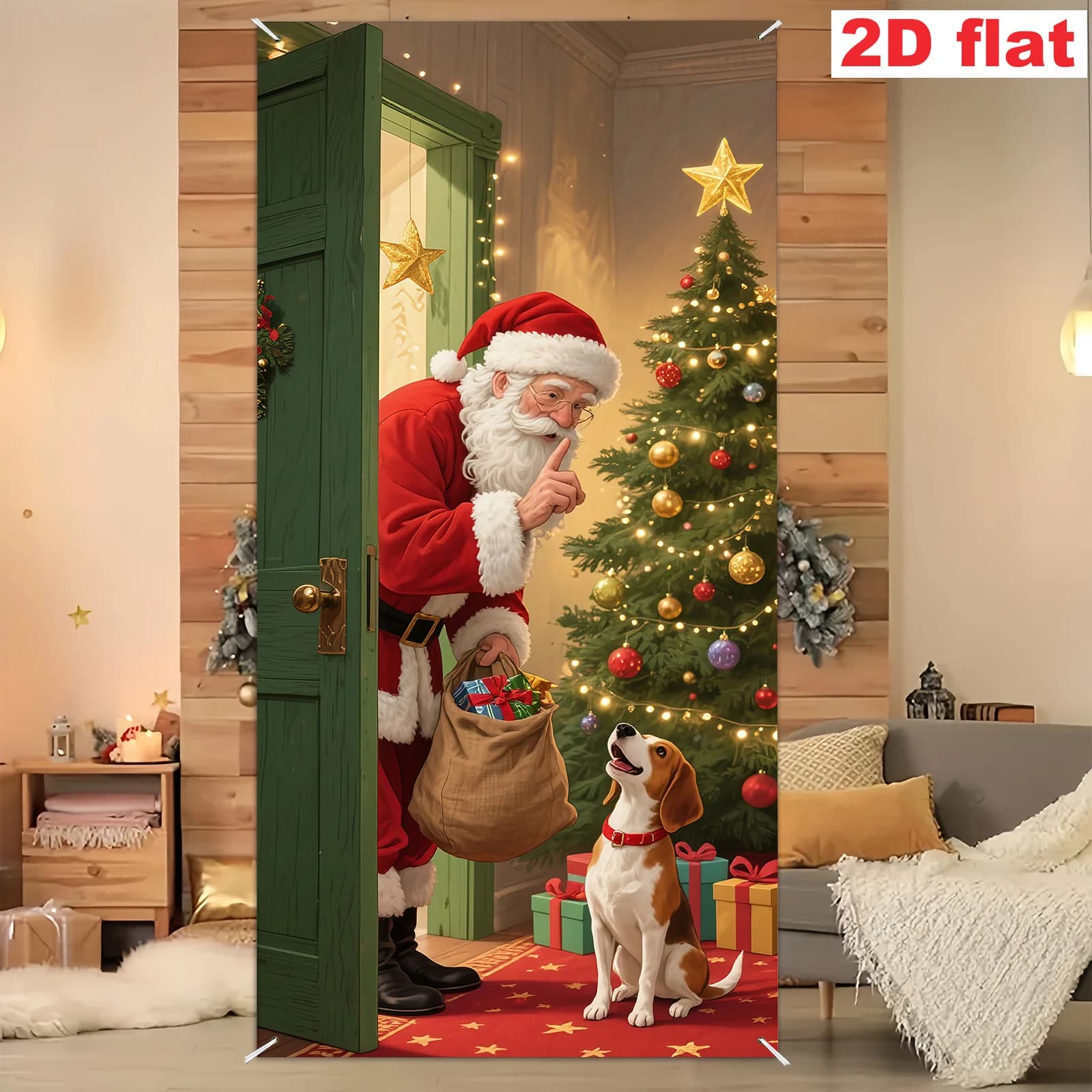 Christmas Festive Entrance Decorative Banner