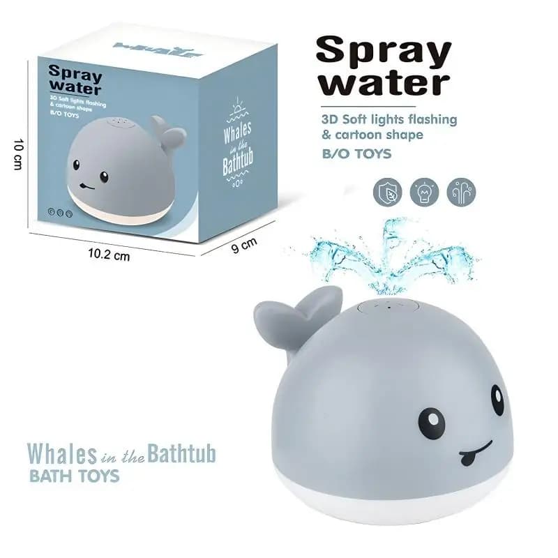 Baby Bath Toys,Toddler Bath Toys for Kids,Sensing Water-Spraying Luminous Whale, Pool Bathtub Shower Basin Baby Toy Infant Gifts